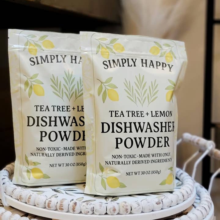Simply Happy - Wholesale Dishwasher Soap - Tea Tree + Lemon Dishwasher Powder | Naturally Derived2