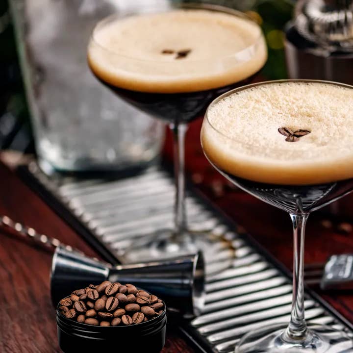 Speakeasy Premium Craft Cocktail Garnishes - Wholesale Cocktail Mix/Syrup - Speakeasy Premium Espresso Martini Coffee Beans – 4oz Tin4