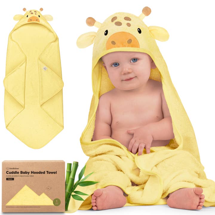 KeaBabies Cuddle Baby Hooded Towel for wholesale by KeaBabies