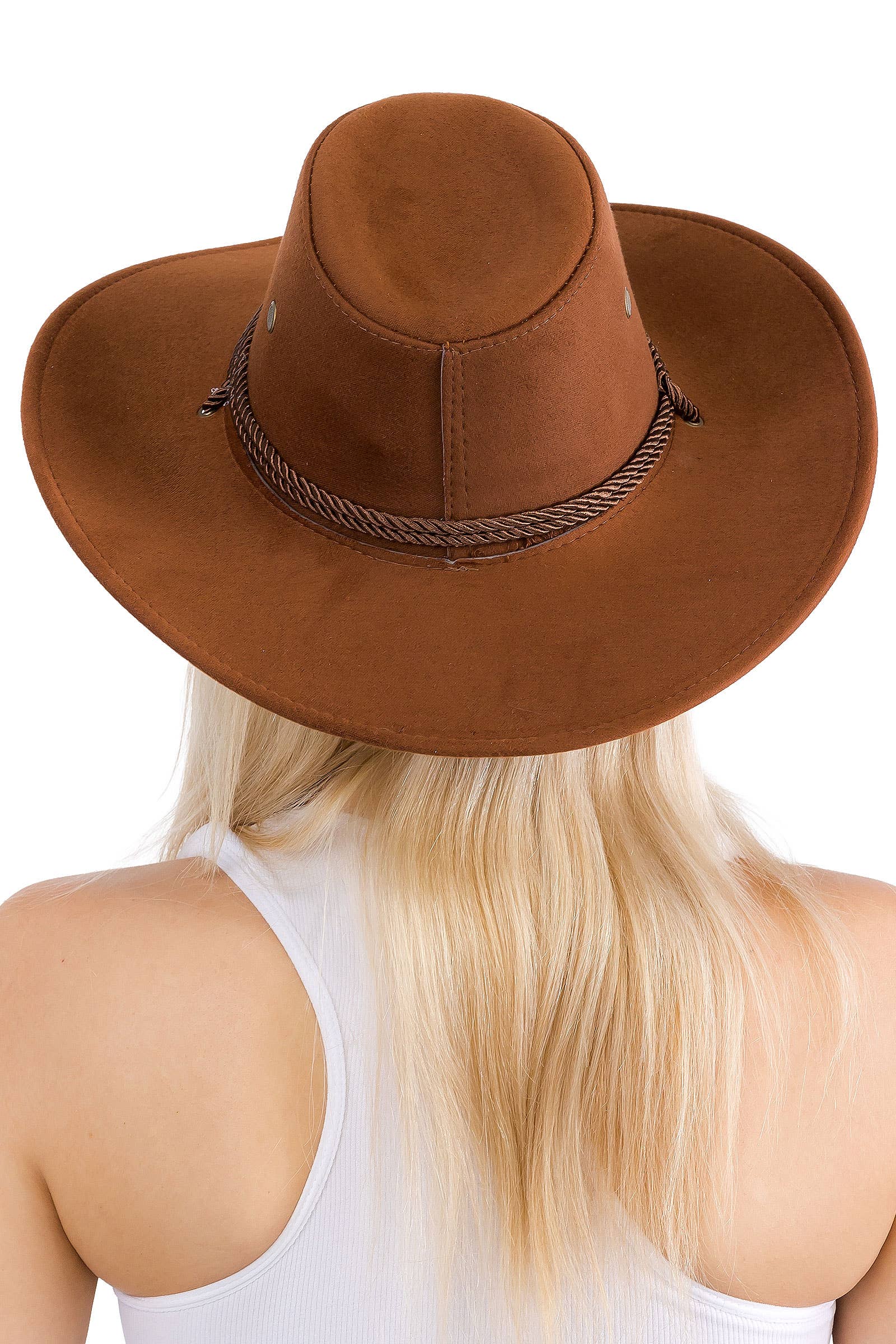 Cap Zone – wholesale Cowboy Hat – Women’s – Classic Vegan Nubuck Leather Western Cowboy Hat29