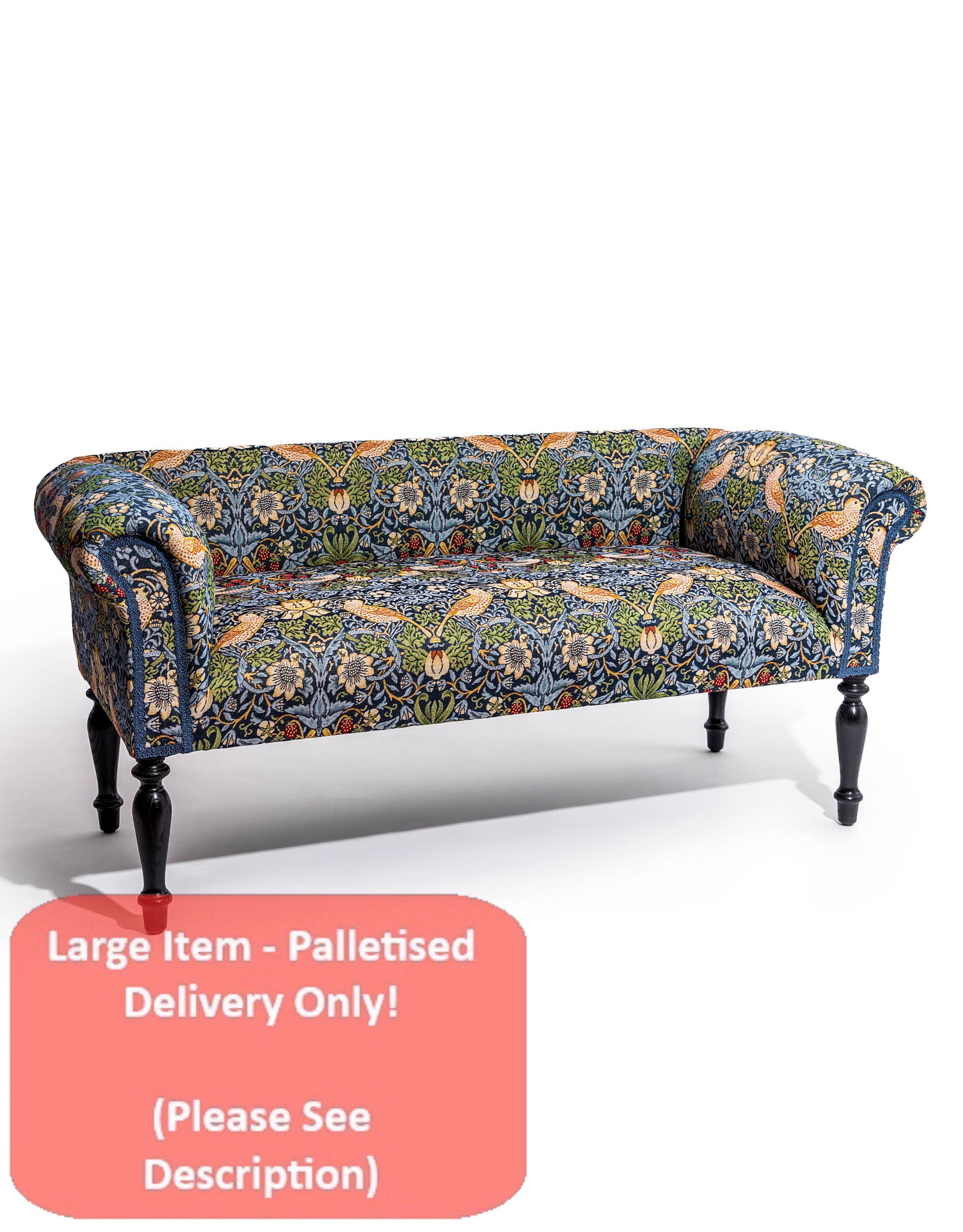 McGowan & Rutherford Ltd – wholesale Sofa – William Morris Strawberry Thief Handmade Sofa UK4