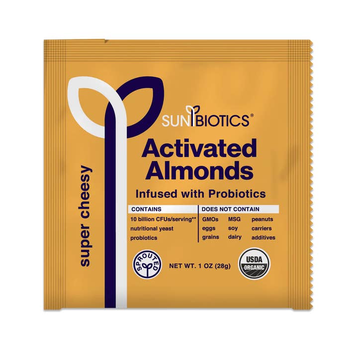 Windy City Organics - Venta al por mayor Frutos secos - Almendras activadas con probióticos, súper cursis, 1 onza