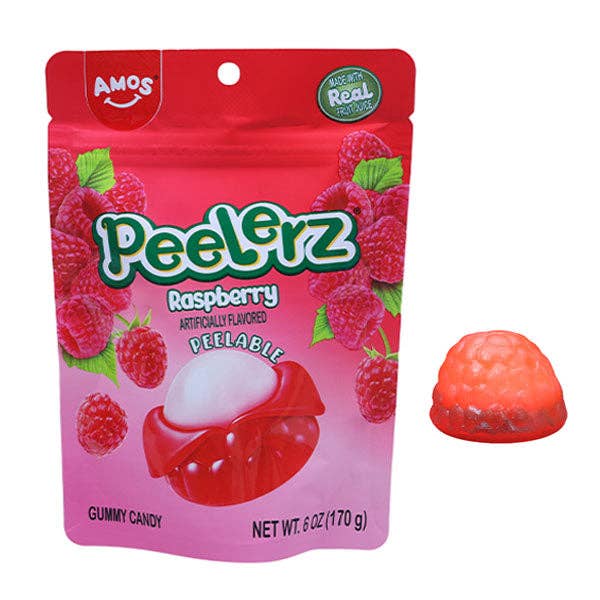 Showcase - Wholesale Gummy - Amos 4D Peelerz Peelable Fruit Gummy Candy (6oz) Multiple Flavors6