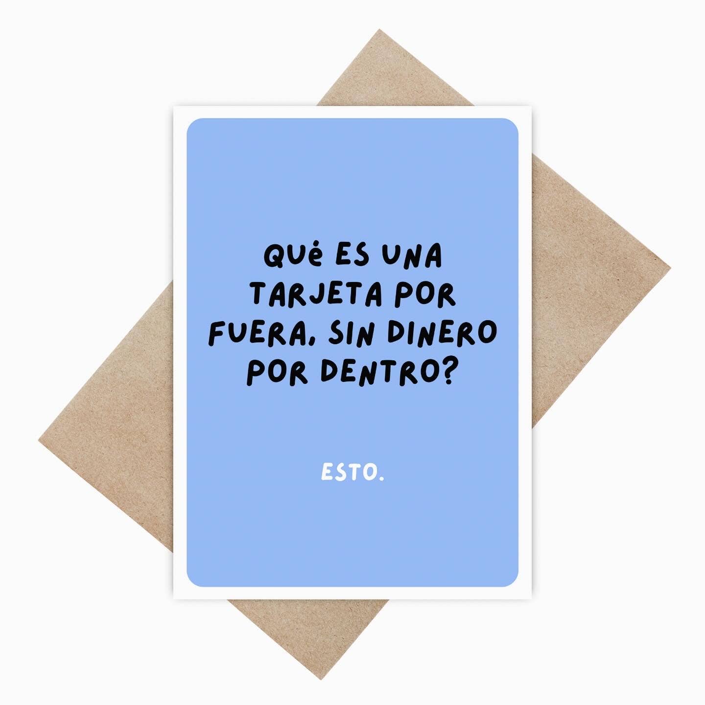 Gaec Studio - Wholesale Everyday Greeting Card - Tarjeta sin dinero card with envelope1