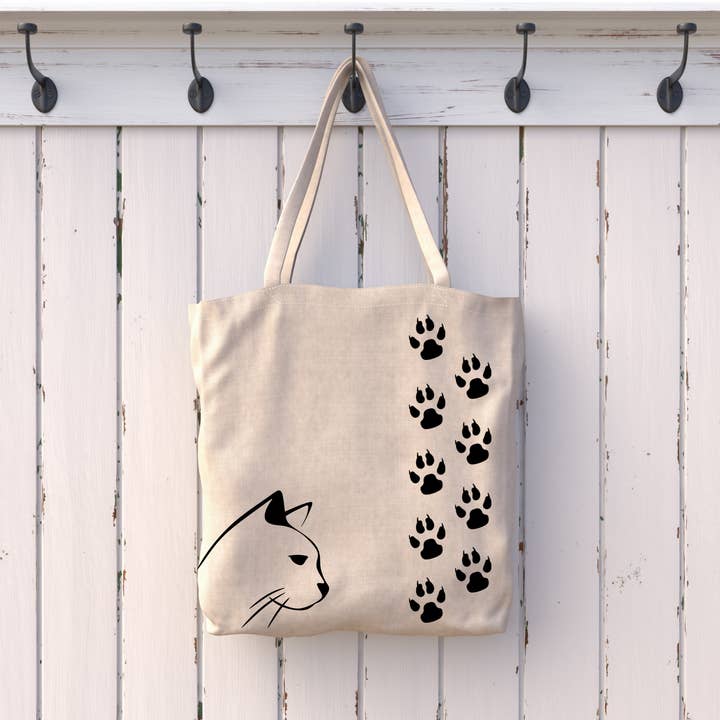 Sacola reutilizável Cat por atacado de Shop Katherine Marie