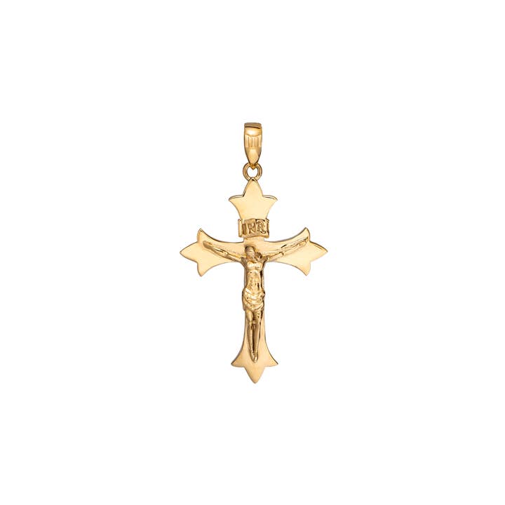Medieval Crucifix Pendant - Gold for wholesale by Marcozo