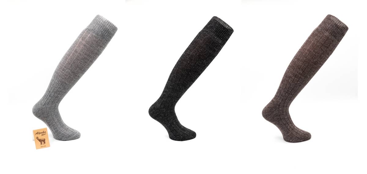 geassorteerd 3 paar lange sokken van alpacawol - Gratis Alpaca voor groothandel op Faire0