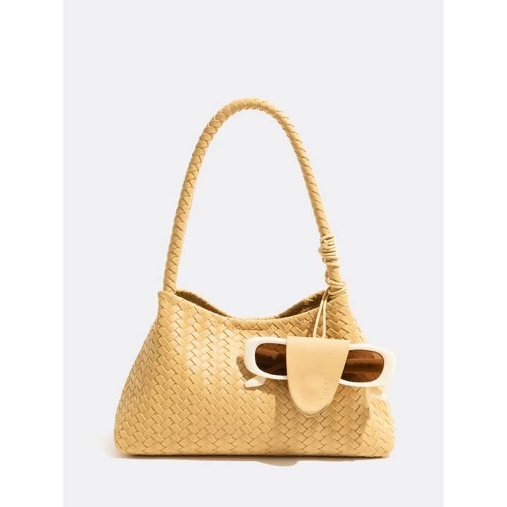 Colorful Spring Summer Vegan Hand-woven Shoulder Bag for wholesale by Sook Stainable