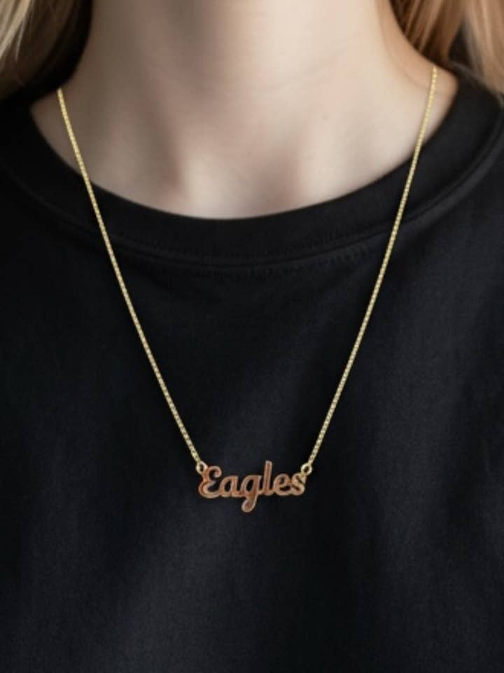 Philadelphia Eagles Gold Necklace for wholesale by Serendipity