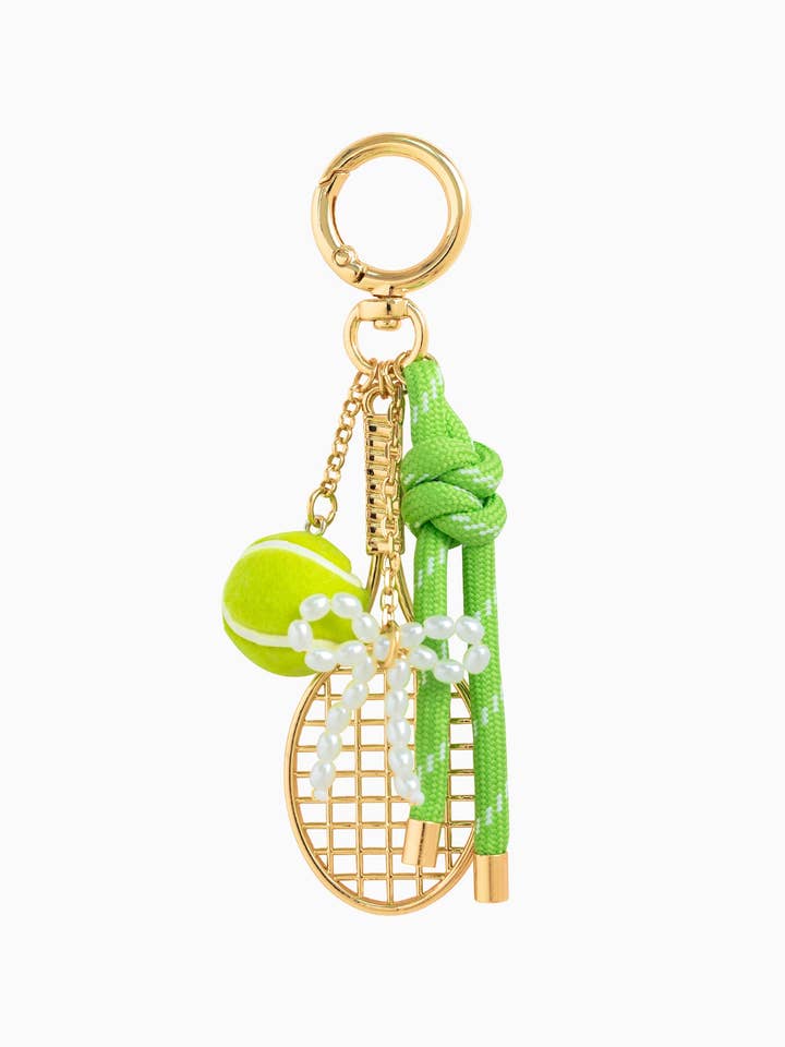 Gameday Love Match Tennis Bag Charm for wholesale by Sessori