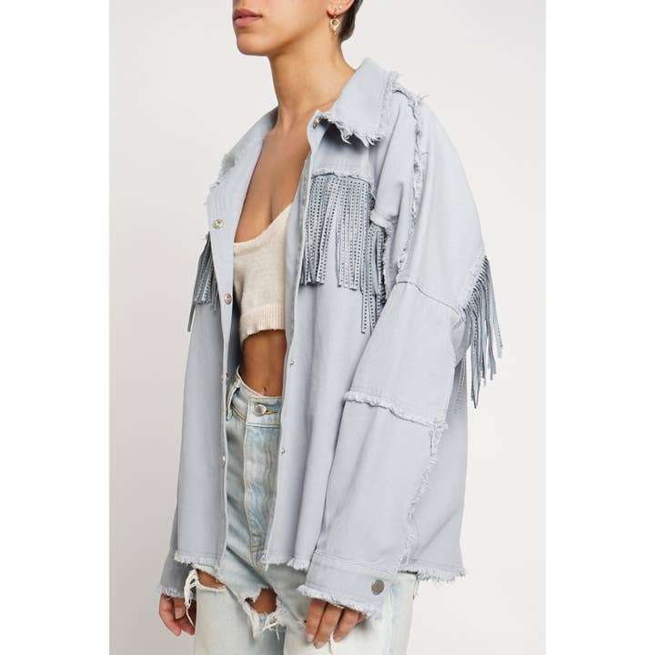 Sans Souci – Engroshandel Denimjakke - Dame – FRYNSET DENIM JAKKE1