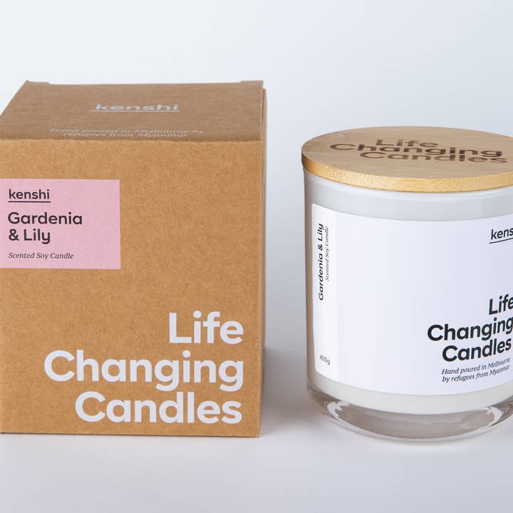 Kenshi Candles - Wholesale Jar/filled candle - Gardenia & Lily 400g2