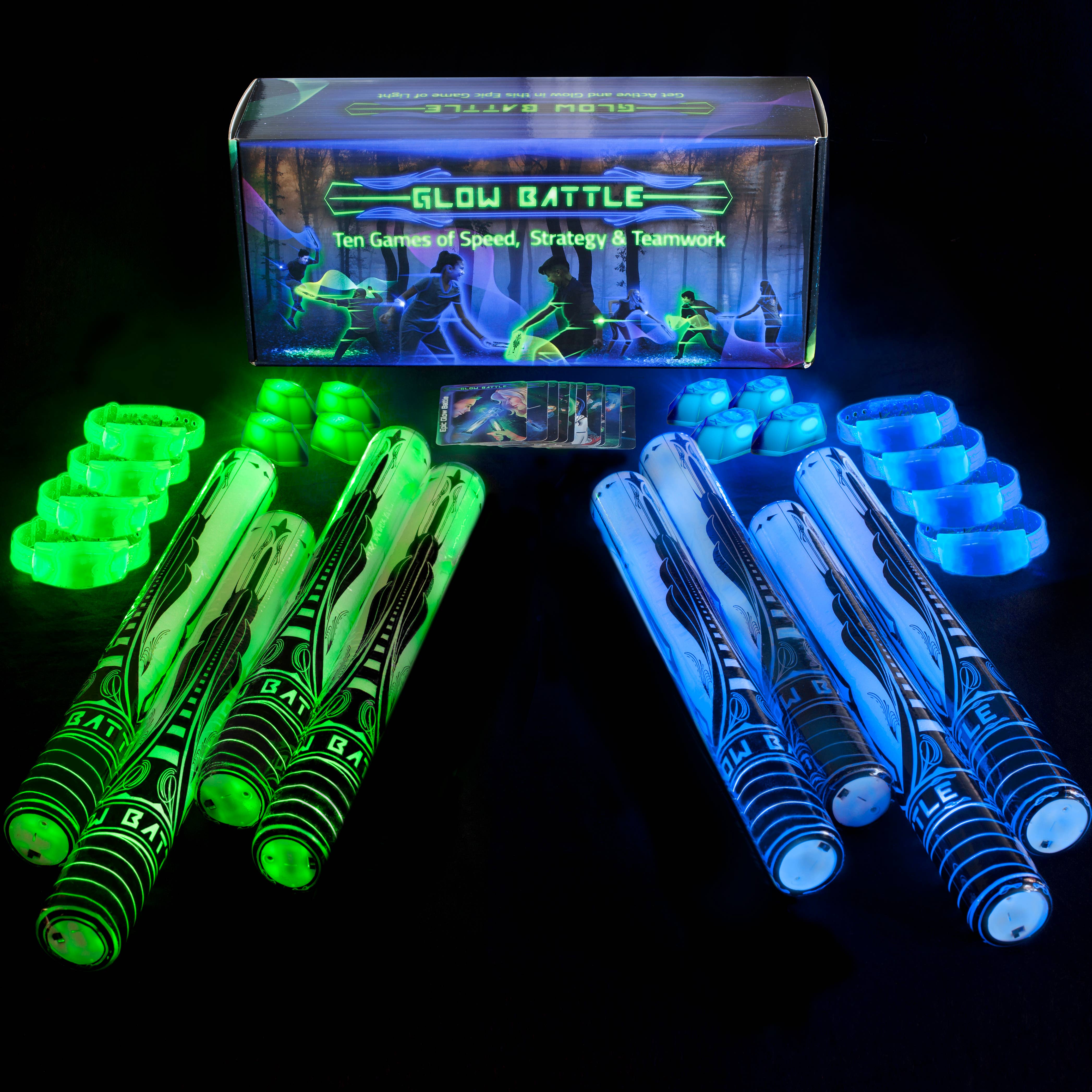 Starlux Games - Wholesale Sporting game – Child & baby - Glow Battle Family Pack - A Glow in the Dark Group Game7