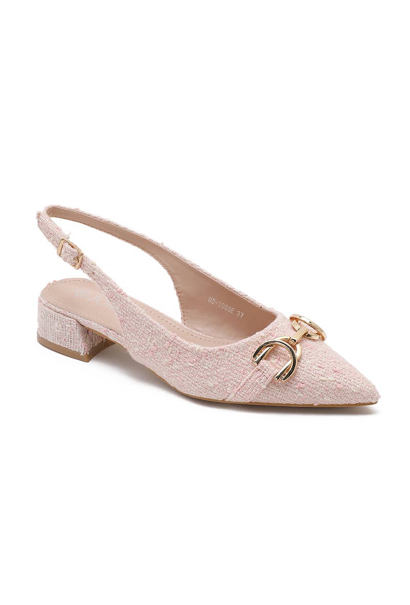 Joia Paris - Wholesale Low Heels - Women's - Modern low-heeled pump with textured finish H8-1085E18