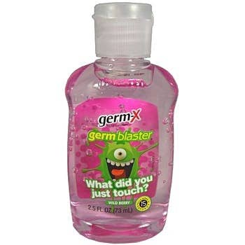 EcoQuality - Wholesale Hand Sanitizer - GermX Wild Berry Hand Sanitizer, 2.5oz 24/cs (Copy)
