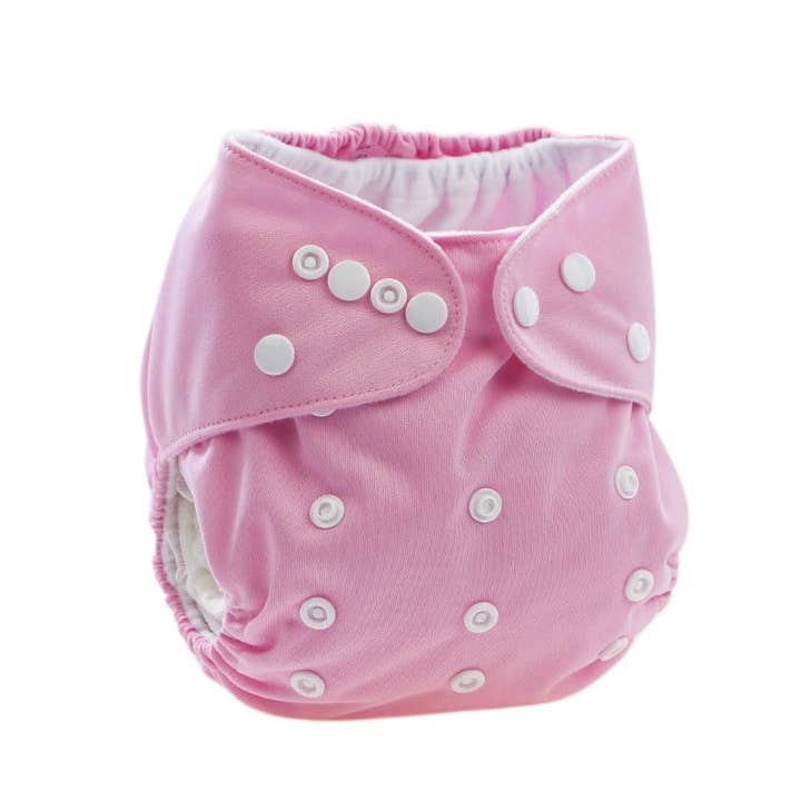 Binnie Baby - Wholesale Diaper (Cloth) - Baby - Pink Cloth Reusable Nappy