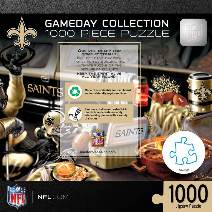 Masterpieces Puzzles - Wholesale Puzzle - Adult - New Orleans Saints - Gameday 1000 Piece Puzzle2