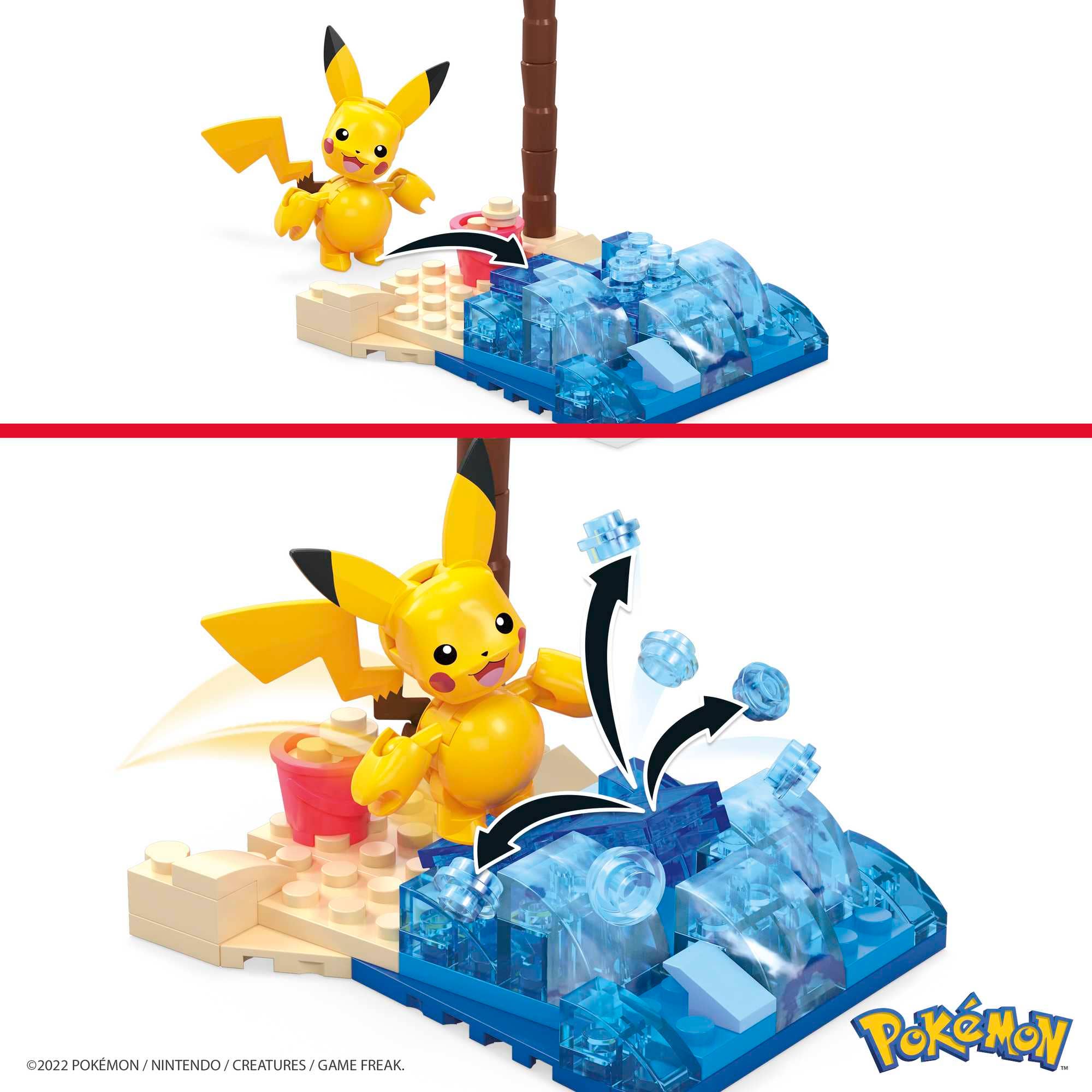 Toysmith - Wholesale Building Set - Kids - MEGA™ Pokémon Pikachu's Beach Splash3