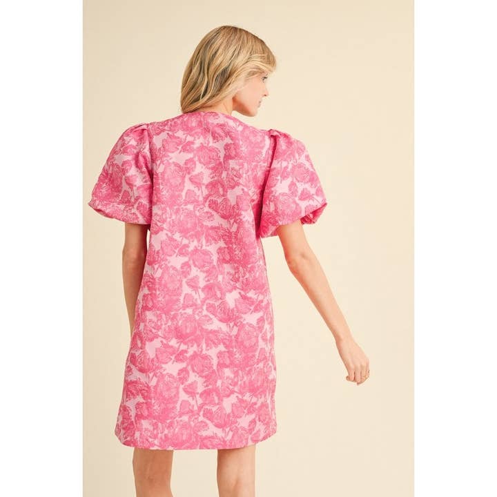 STYLE USA - Wholesale Dress - Women's - Flower jacquard embroidery dress