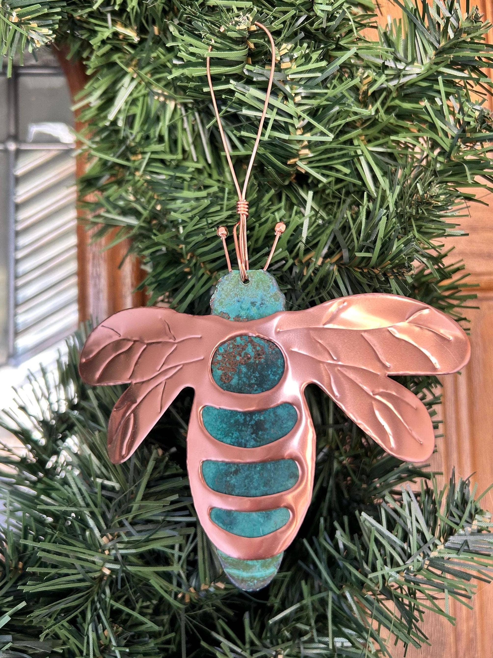 Dos Damas Designs - Wholesale Ornament - Bee Bumblebee Copper Christmas Ornament5