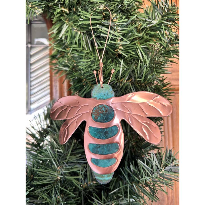 Dos Damas Designs - Wholesale Ornament - Bee Bumblebee Copper Christmas Ornament5