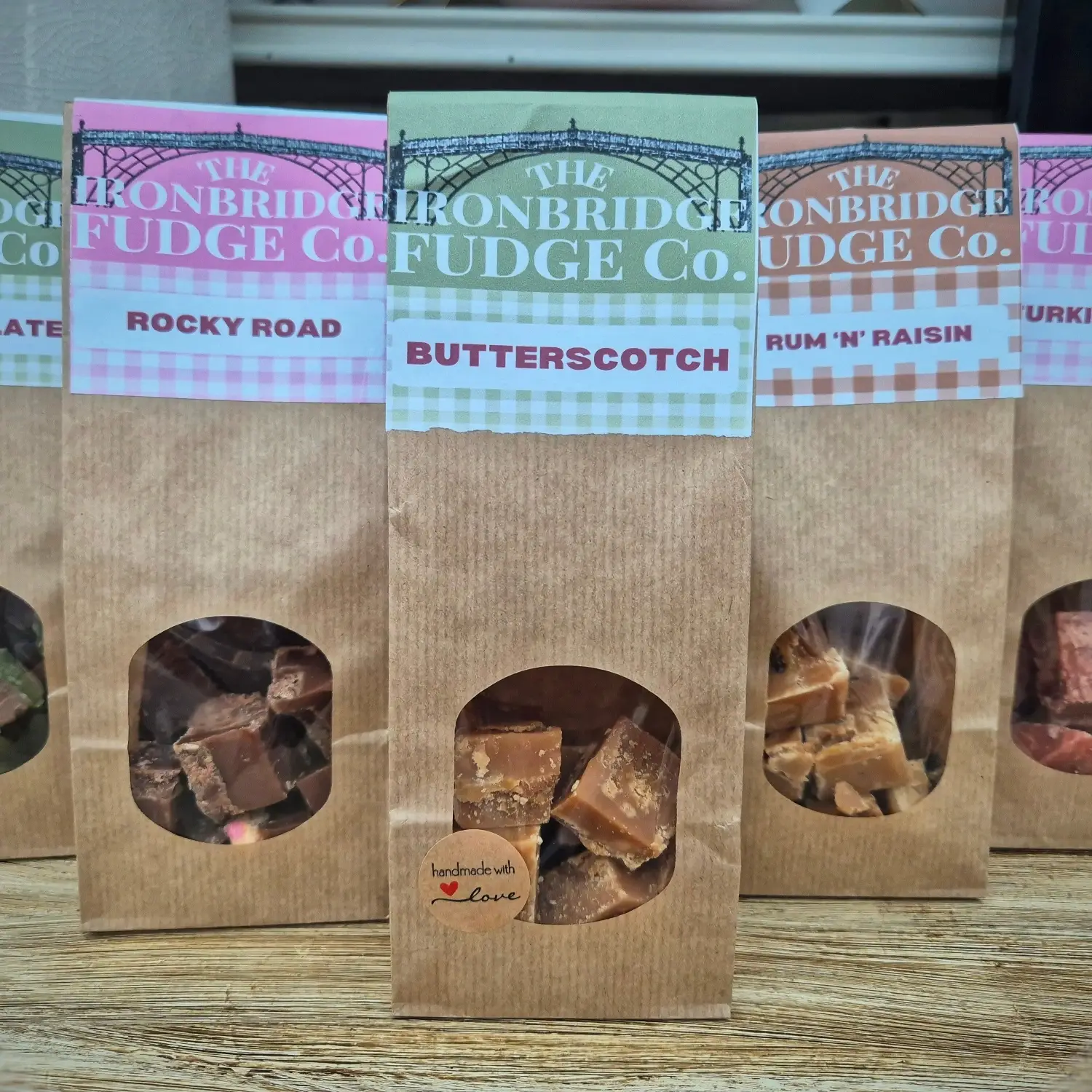 The Ironbridge Fudge Co. – Engroshandel Fudge – Fudge poser med blandet smag x 1000