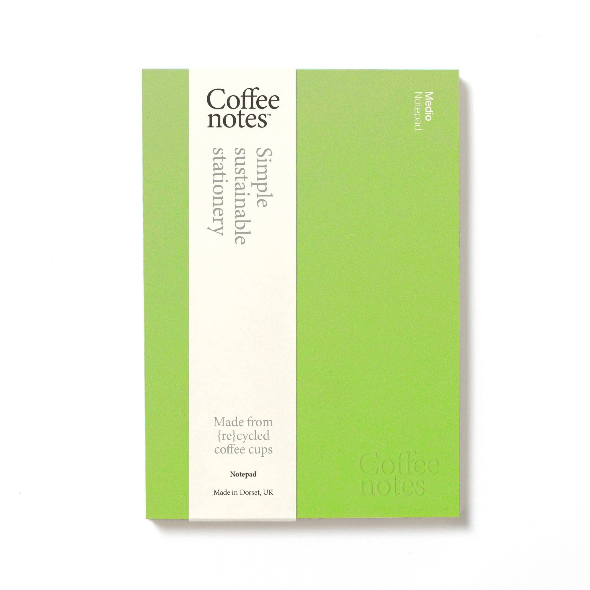 Coffeenotes – wholesale Notepad – Lime Green Organiser Pad0