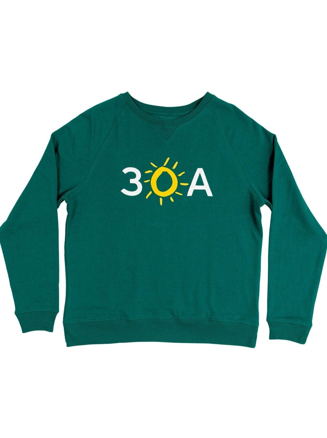 30A Gear - Wholesale Graphic Sweatshirt - Women's - 30A Block Logo Applique Recycled Sweatshirt0