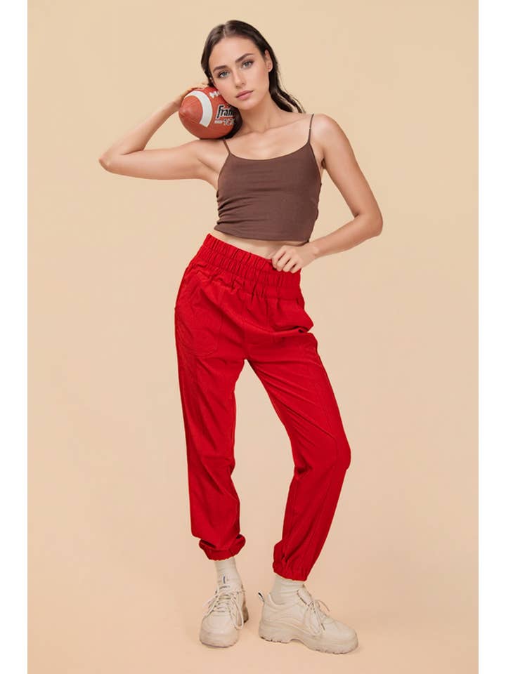 VERY J - Wholesale Athletic Sweatpants/Joggers - Women's - NP70063-Elasticized waist jogger pants12