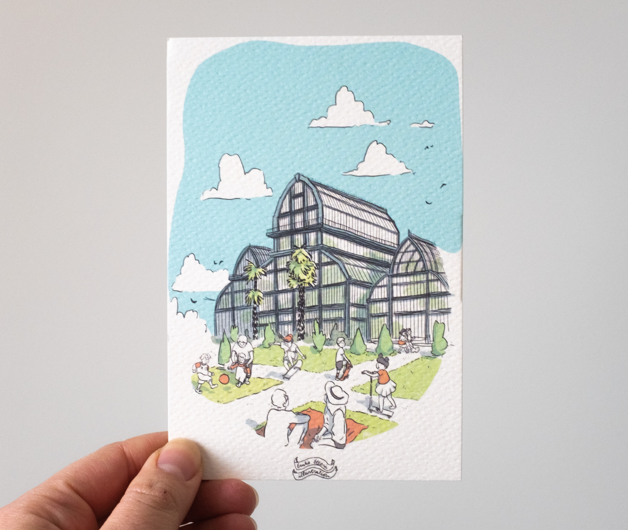 EMILIE ETTORI ILLUSTRATION – wholesale Art print – Greenhouses of the Tête d'Or Park5