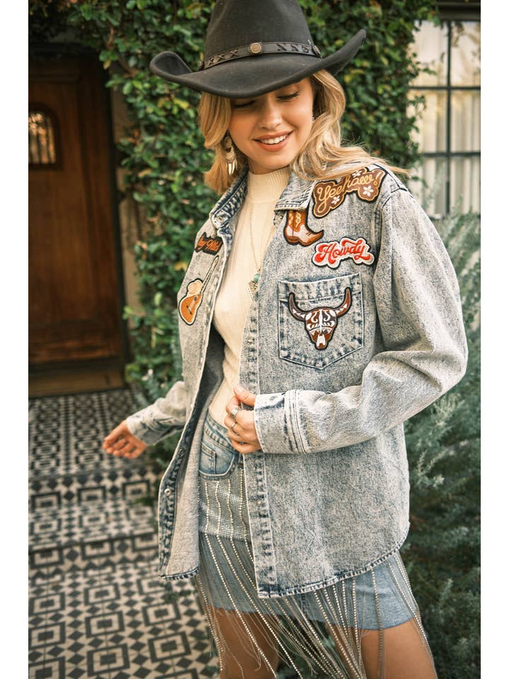 LAVAGEM LEVE 22755J - Casaco Rodeo Ganga Lavado Snap Up Rodeo para venda a revendedores na Faire9