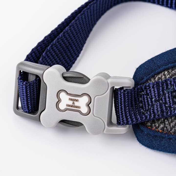 Hugo & Hudson - Wholesale Pet Harness - Dog - Tweed Dog Harness - Grey Checked Herringbone3