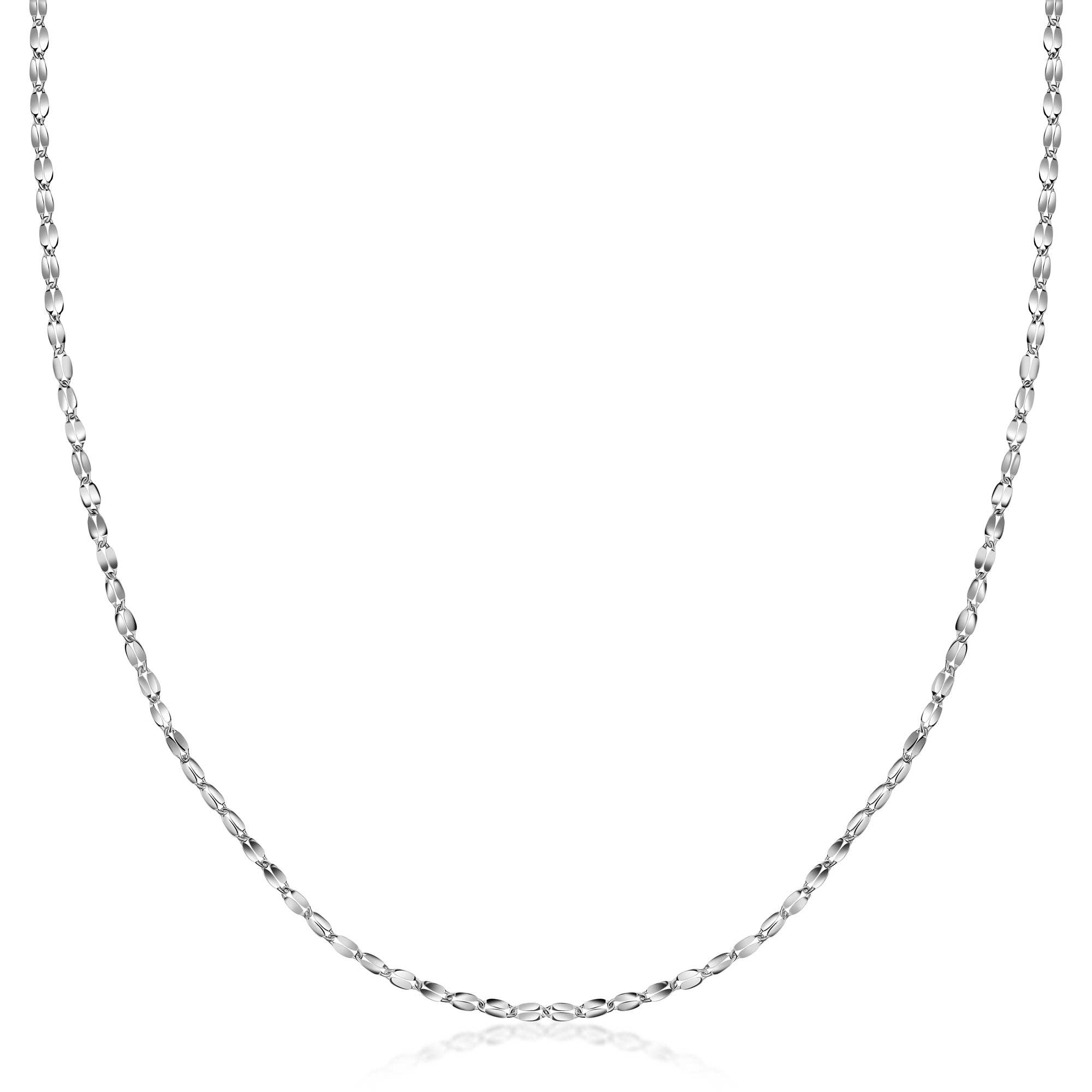 Pori Jewelry – Engroshandel Led/kæde halskæde – 14K guld diamant skåret spejl kæde4