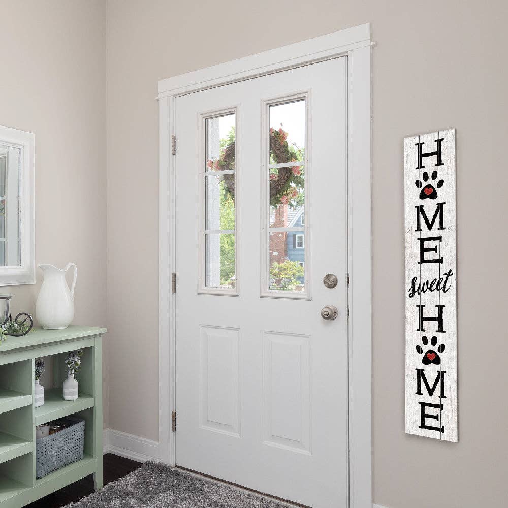 ST Creations - Wholesale Sign - Home Sweet Home Pawprints - Porch Board™ PB14