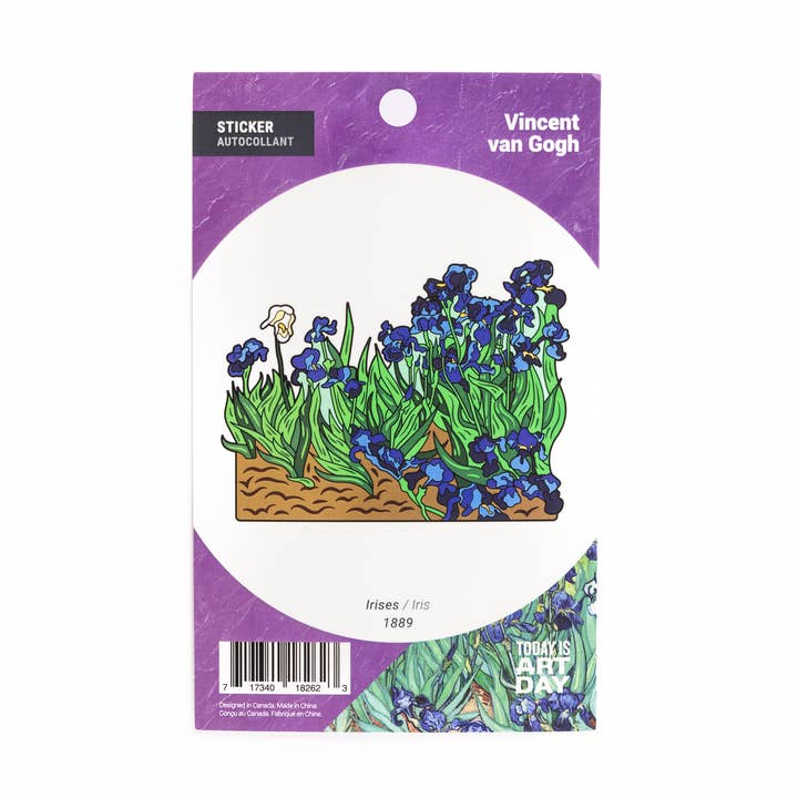 Adhesivo - Iris - Vincent van Gogh para venta al por mayor de Today is Art Day