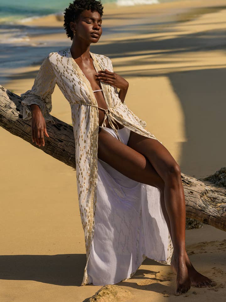 Sophia Alexia - Wholesale Kimono - Women's - Bora Bora Gold Glow Kimono2