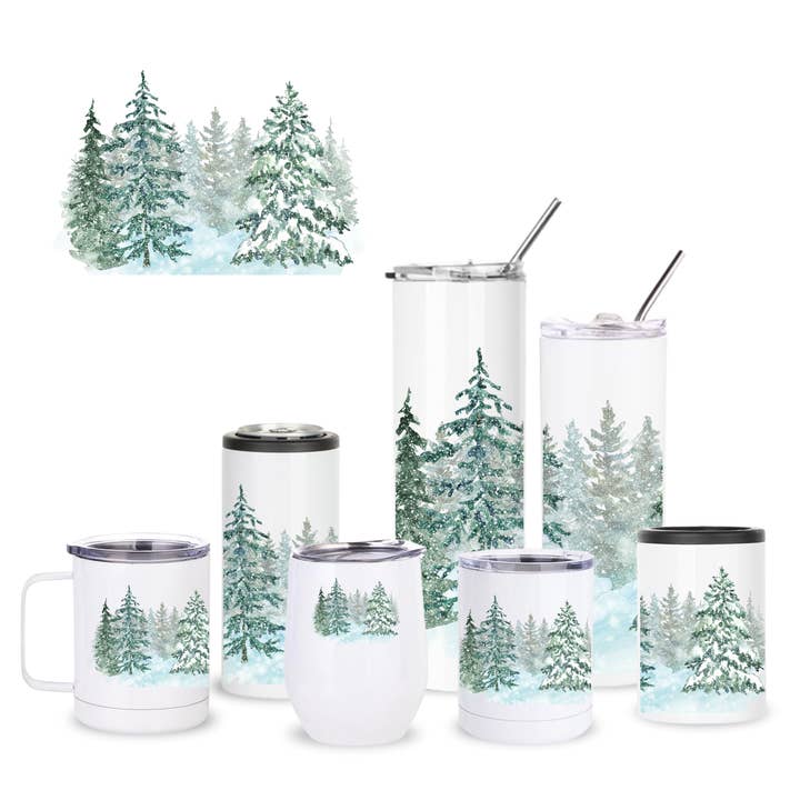 Vaisselle Isotherme Snowy Pines pour la vente par Creative Compass