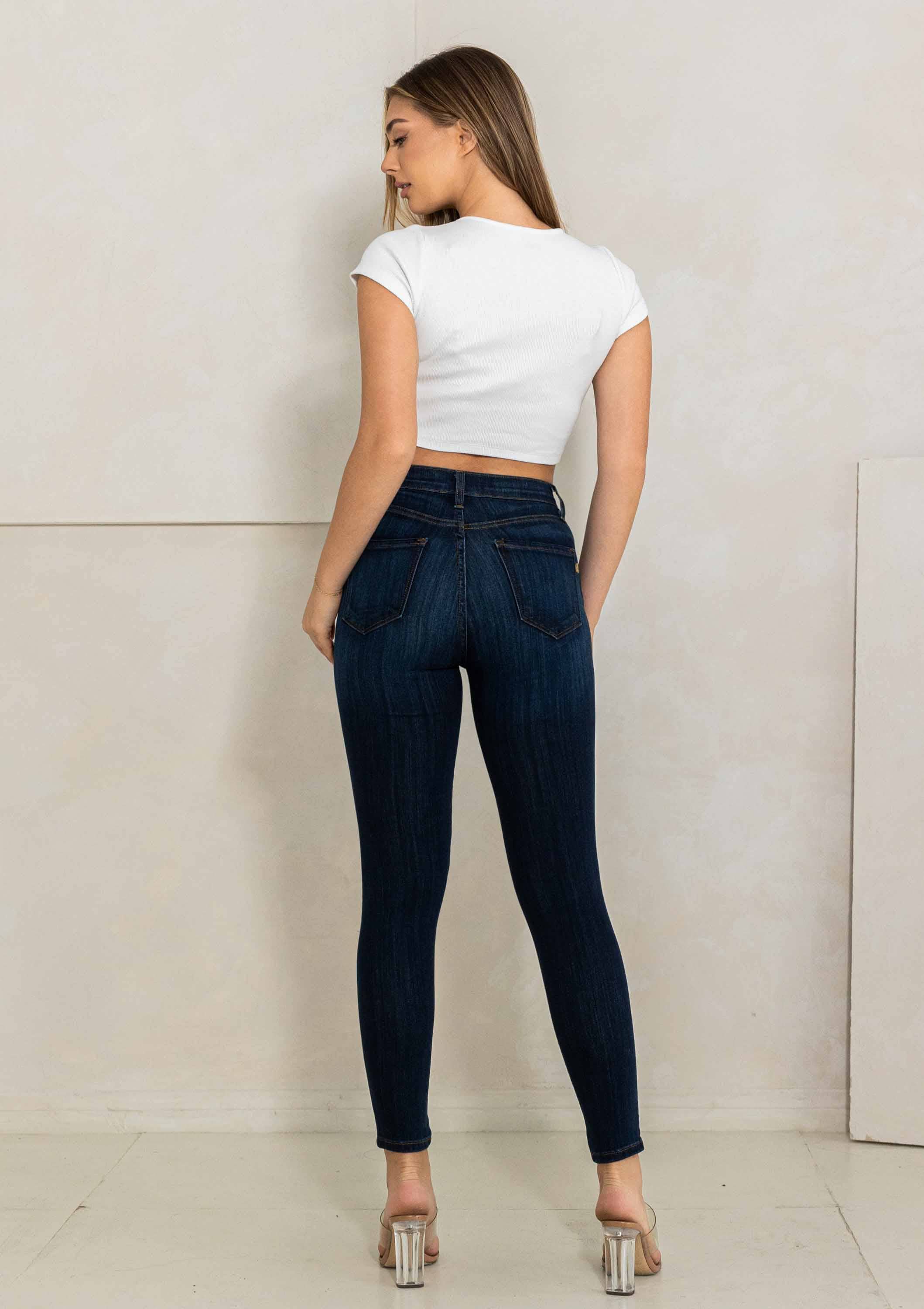 Pietra scura Jeans skinny riscaldati in vendita all'ingrosso su Faire2