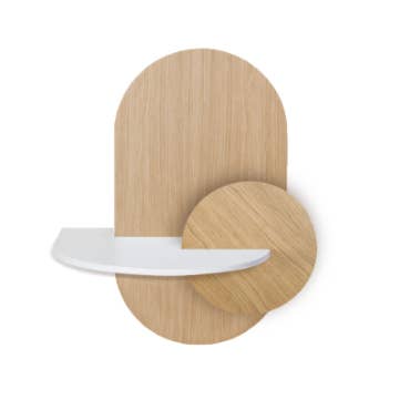 Woodendot – Engroshandel Soveværelsesmøbel – ALBA L - Ovalt Sengebord med skjult opbevaring6