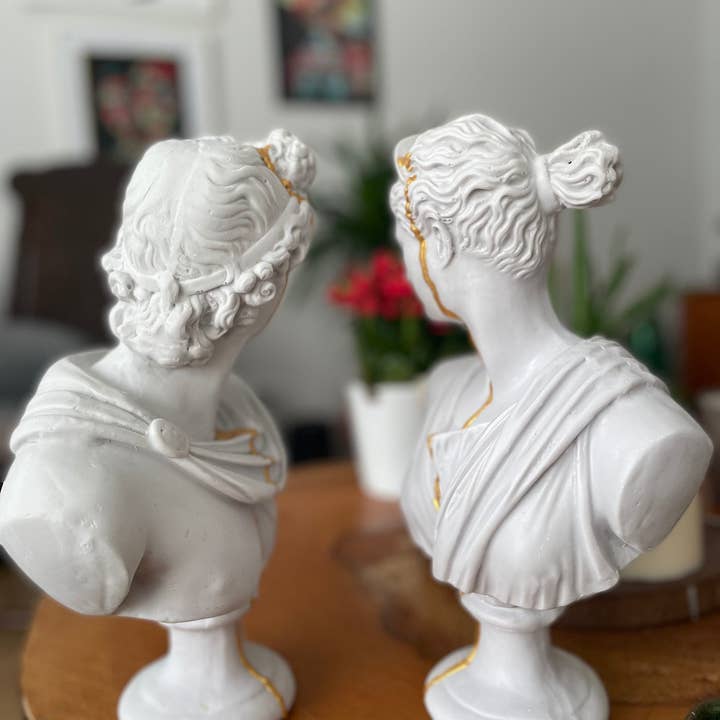 RomaArtSculptures – wholesale Skulptur – Stora Artemis och Apollo statyer skulpturer