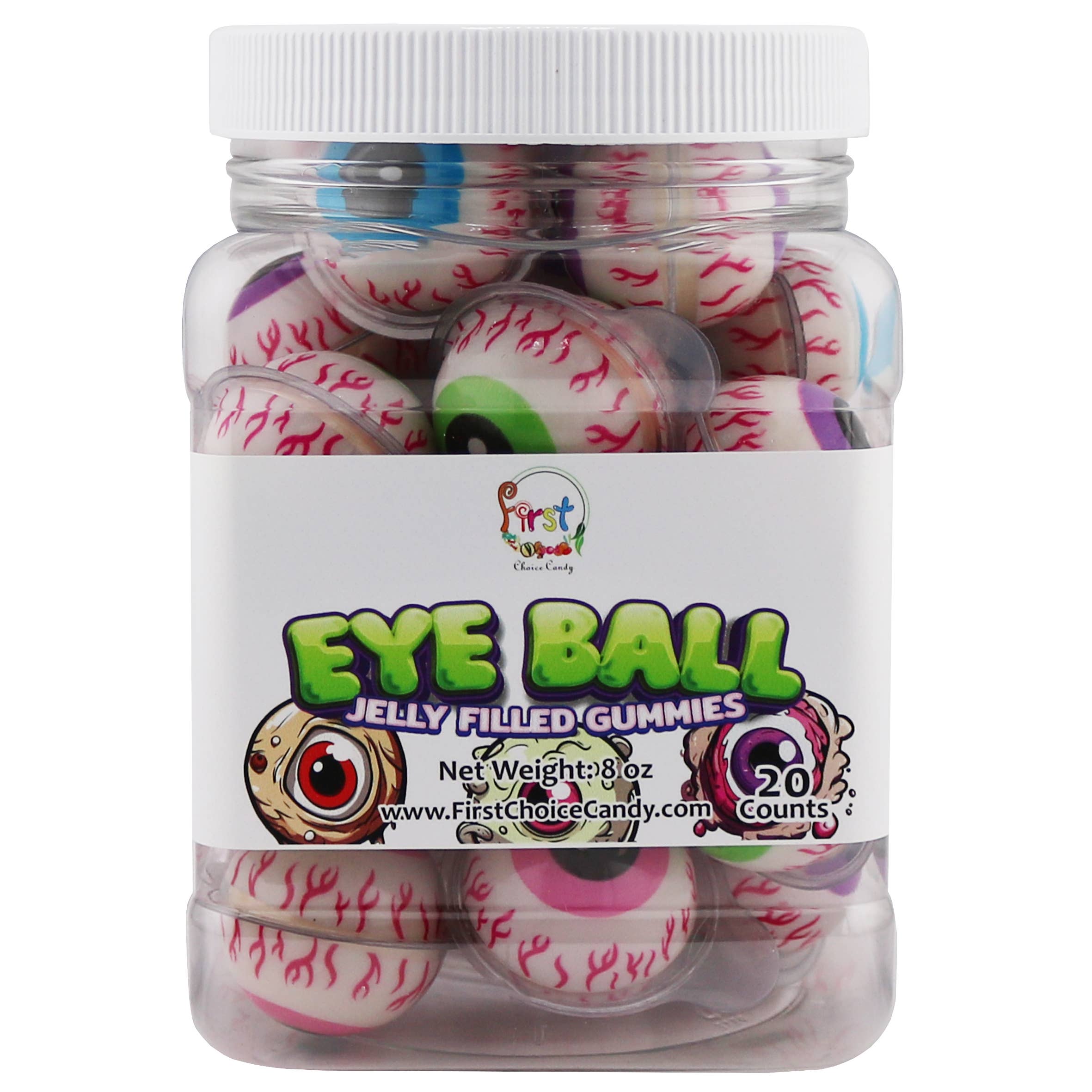 First Choice Candy - Wholesale Gummy - Jelly Filled Gummies - Gummy Filled Eye Ball2
