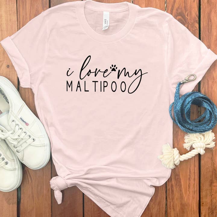 Love My Maltipoo T-Shirt for wholesale by Puppy Jo