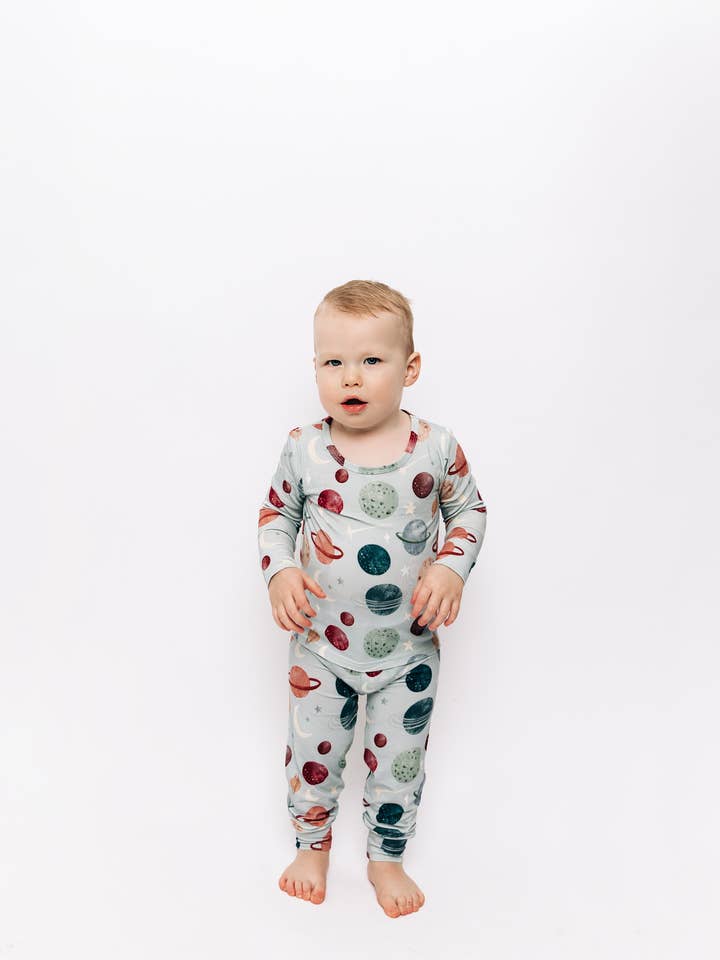 Get Outer My Space Pajama Set for wholesale by Pipsqueaks Clothing Co