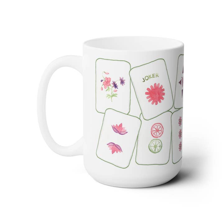 The Muddy Dog - Wholesale Coffee Mug - Let's Mahjong! Ceramic Mug2
