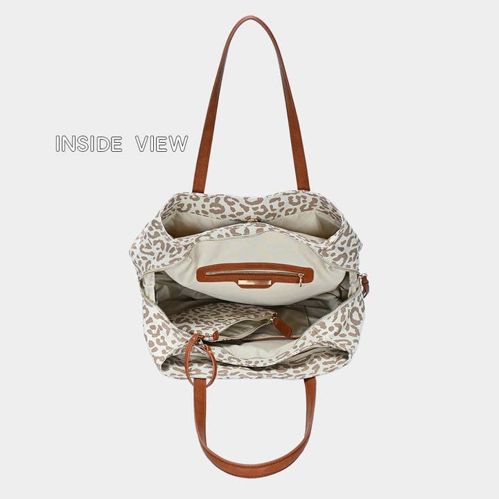 Sensibling Corp. - Wholesale Shoulder Bag - Women's - 2PCS - Leopard Patterned Shoulder Bags
1