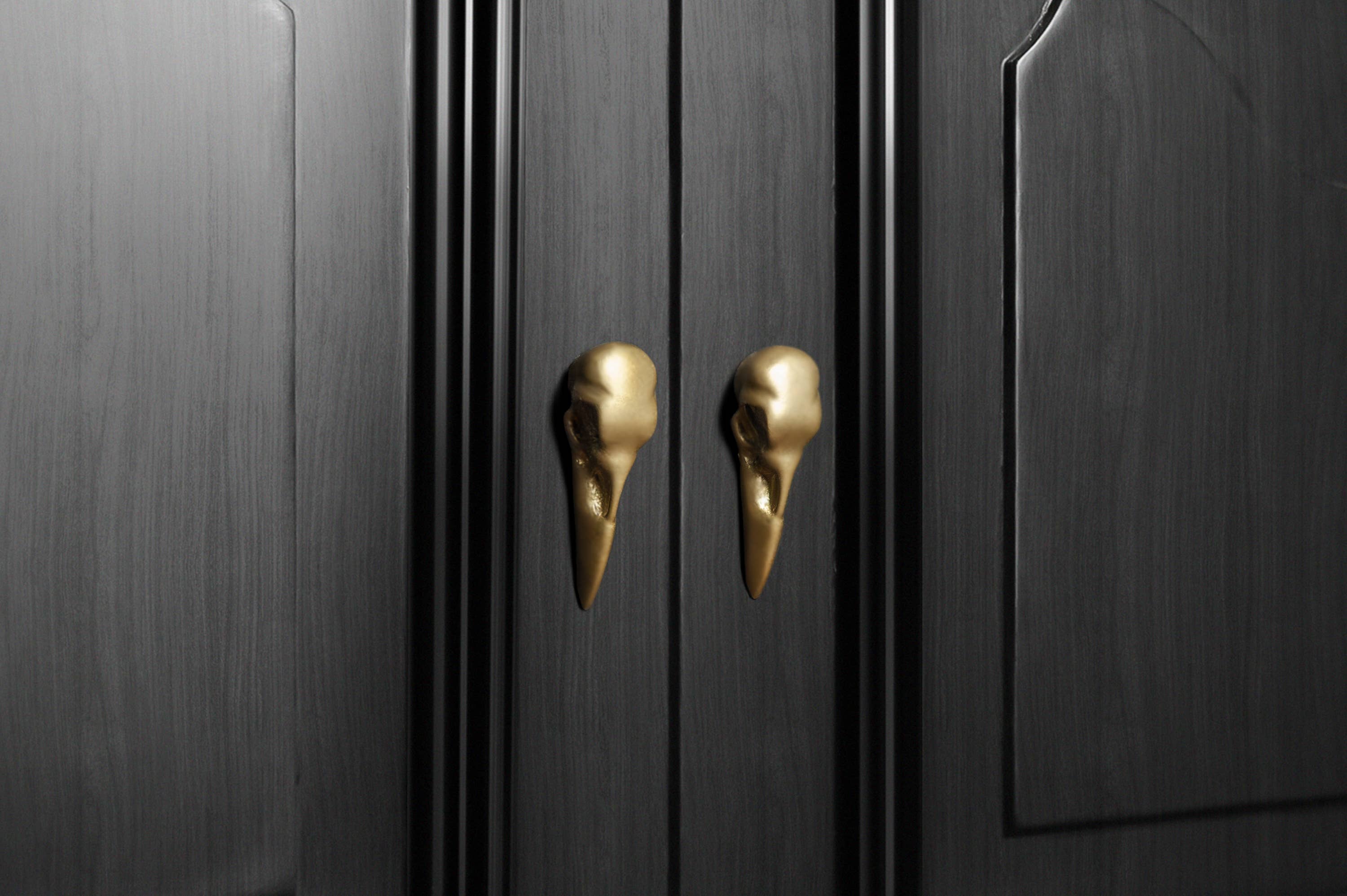 G7T6 – Engroshandel Knap/træk – Raven Skull skabs- og skuffegreb, moderne design4