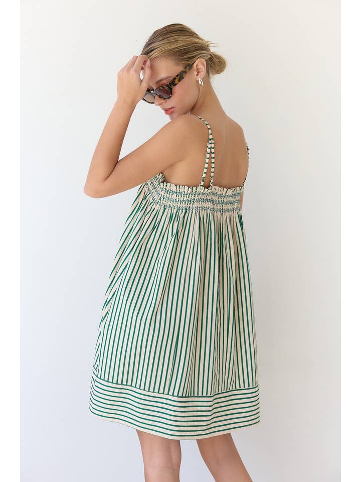 STRIPE BABYDOLL DRESS - RD1062 for wholesale on Faire