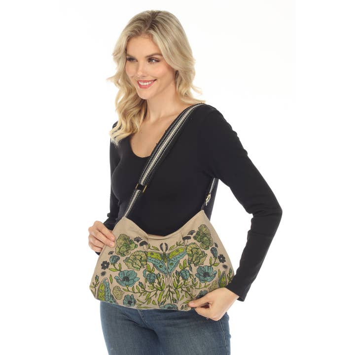Lakhays Collection Inc. - Vente Sac porté épaule – femme - Sac Luna Moth Print6