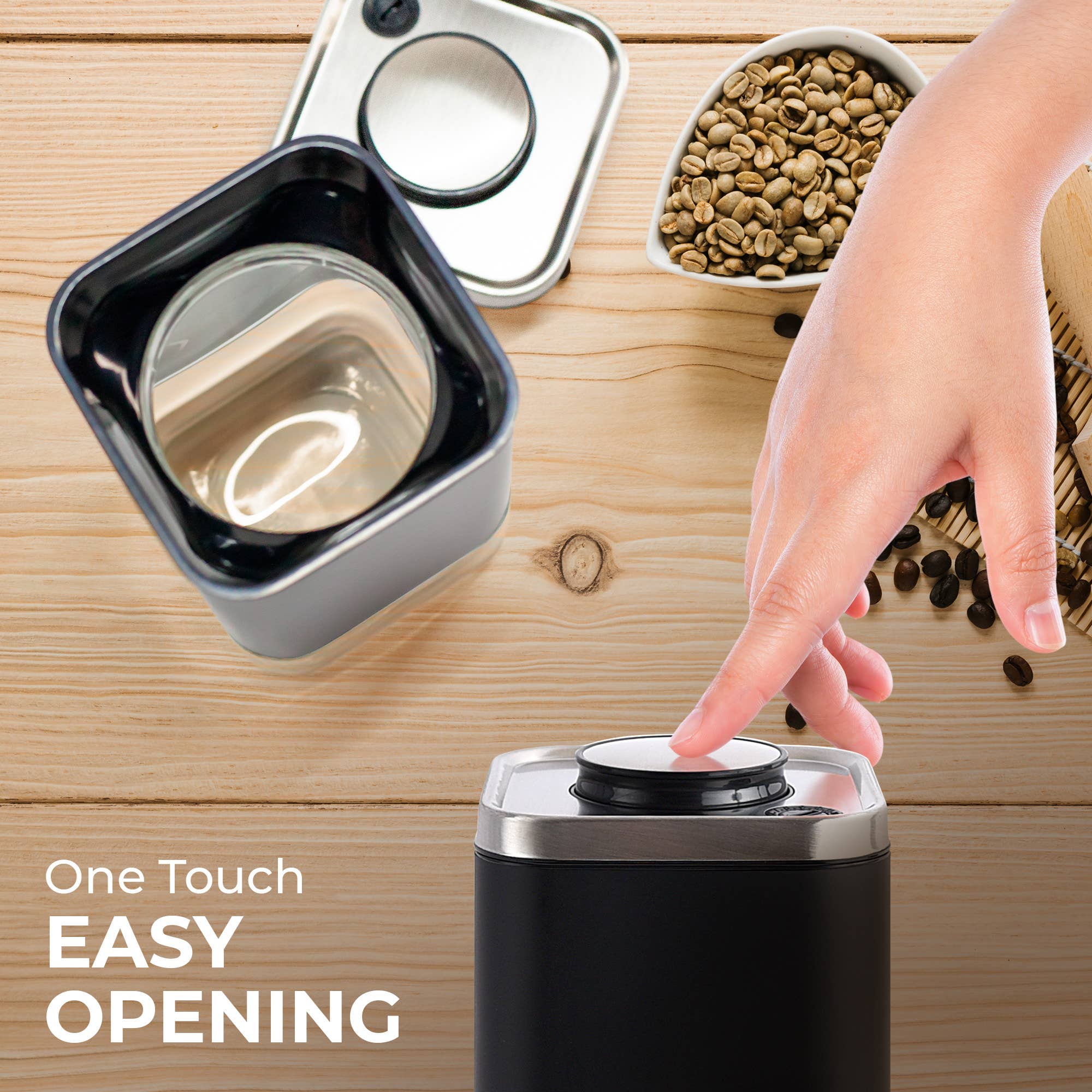 Kaffe – wholesale Canister – Kaffe Coffee Canister Storage Container Stainless Steel10