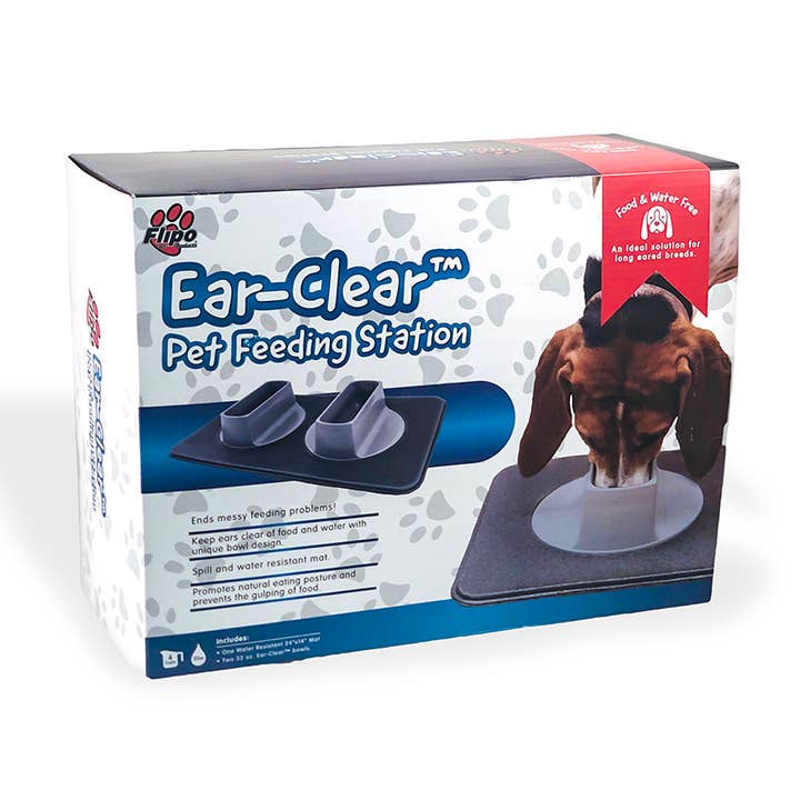 Flipo Group, Ltd. – tigela - Gato e cão por atacado – Estação de alimentação de animais de estimação para cães com orelhas longas4